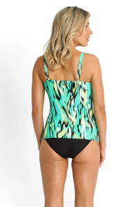 Sunseeker Tankini Tops Wilder DD/E Underwire Singlet - Green Sunseeker Wilder DD/E Underwire Singlet - Green