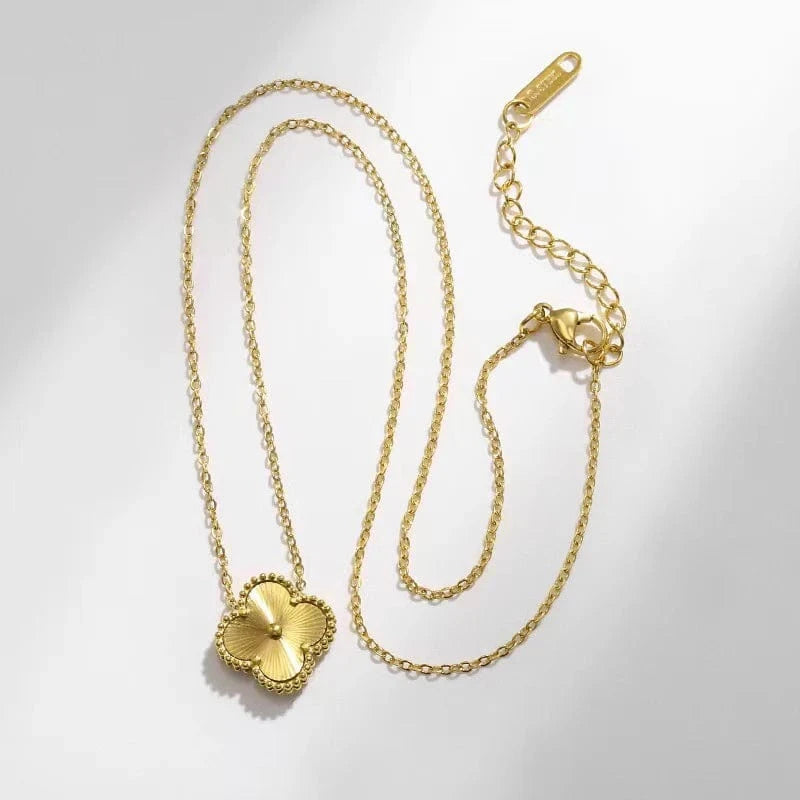 Susan Rose Stainless Steel Clover Necklace - Gold SSN70GLD Stainless Steel Clover Necklace - Gold Splash Swimwear Jewellery