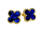 Susan Rose Stainless Steel Clover Stud - Blue SSE80BLU Stainless Steel Clover Stud - Blue Splash Swimwear Jewellery