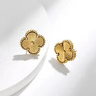 Susan Rose Stainless Steel Clover Stud - Gold SSE80GGLD Stainless Steel Clover Stud - Gold Splash Swimwear Jewellery