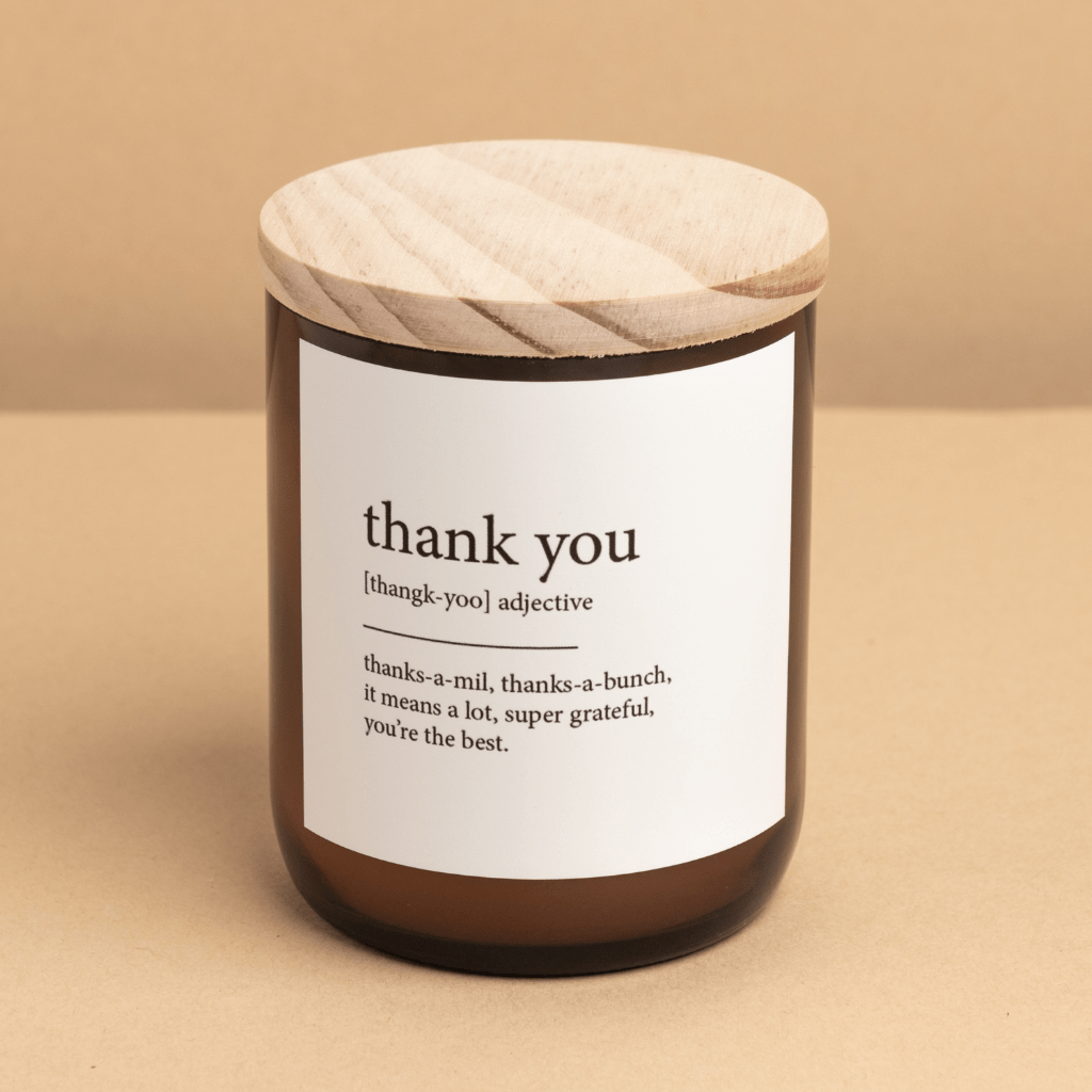 The Commonfolk Health & Beauty TCCDM38A Dictionary Candle - Thank You