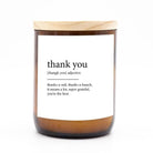 The Commonfolk Dictionary Candle - Thank You TCCDM38A Splash Swimwear Health & Beauty 1000010528