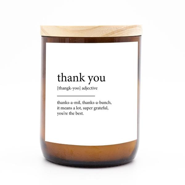 The Commonfolk Dictionary Candle - Thank You TCCDM38A Splash Swimwear Health & Beauty 1000010528