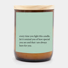 The Commonfolk Heartfelt Quote Candle - Always Here For You TCCH301 Heartfelt Quote Candle - Always Here For You Splash Swimwear Health & Beauty 1000010527