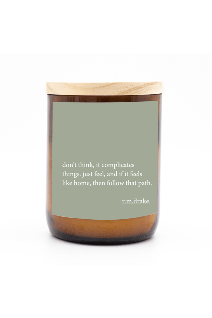 The Commonfolk Heartfelt Quote Candle - Don't think, Just feel TCCH1A Splash Swimwear Health & Beauty 1000008480