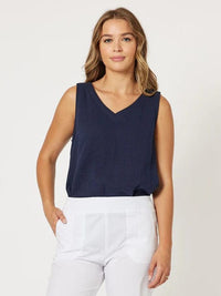 Threadz Tops Byron Tank Threadz Santorini Cotton Pull On Shorts