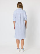 Threadz Threadz Coast Stripe Shirtdress - Blue/White Threadz Coast Stripe Shirtdress - Blue/White Splash Swimwear Dresses