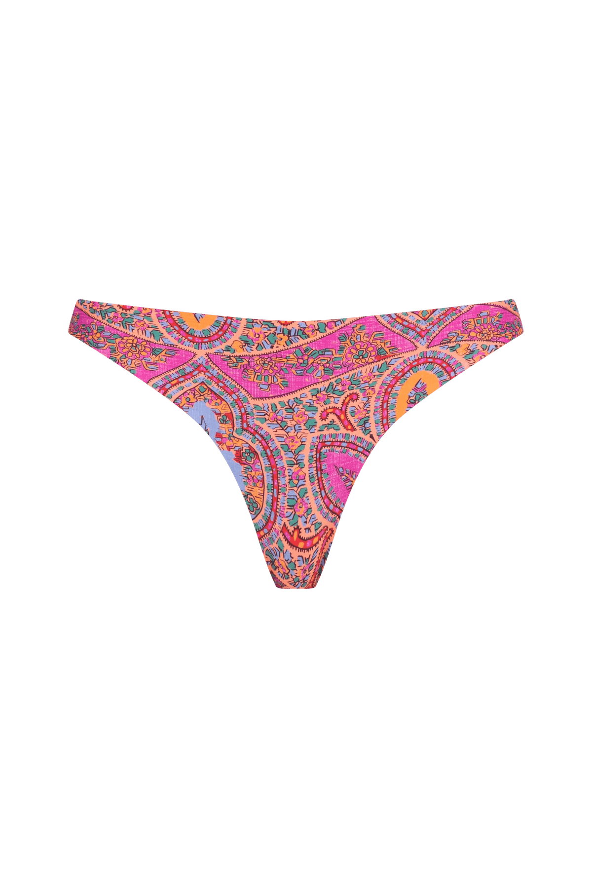 Tigerlily Bikini Set XXS Juliette Dhalia Long Line Tri & Bottom Bikini Set - Boysenberry Cocktail