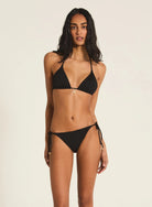 Tigerlily Miranda Bottom - Black Tigerlily Swim Classics Tara Tri - Licorice Splash Swimwear Bikini Bottoms
