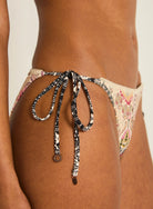 Tigerlily Miranda Bottom - Murasaki Patchwork Tigerlily Swim Classics Tara Tri - Licorice Splash Swimwear Bikini Bottoms