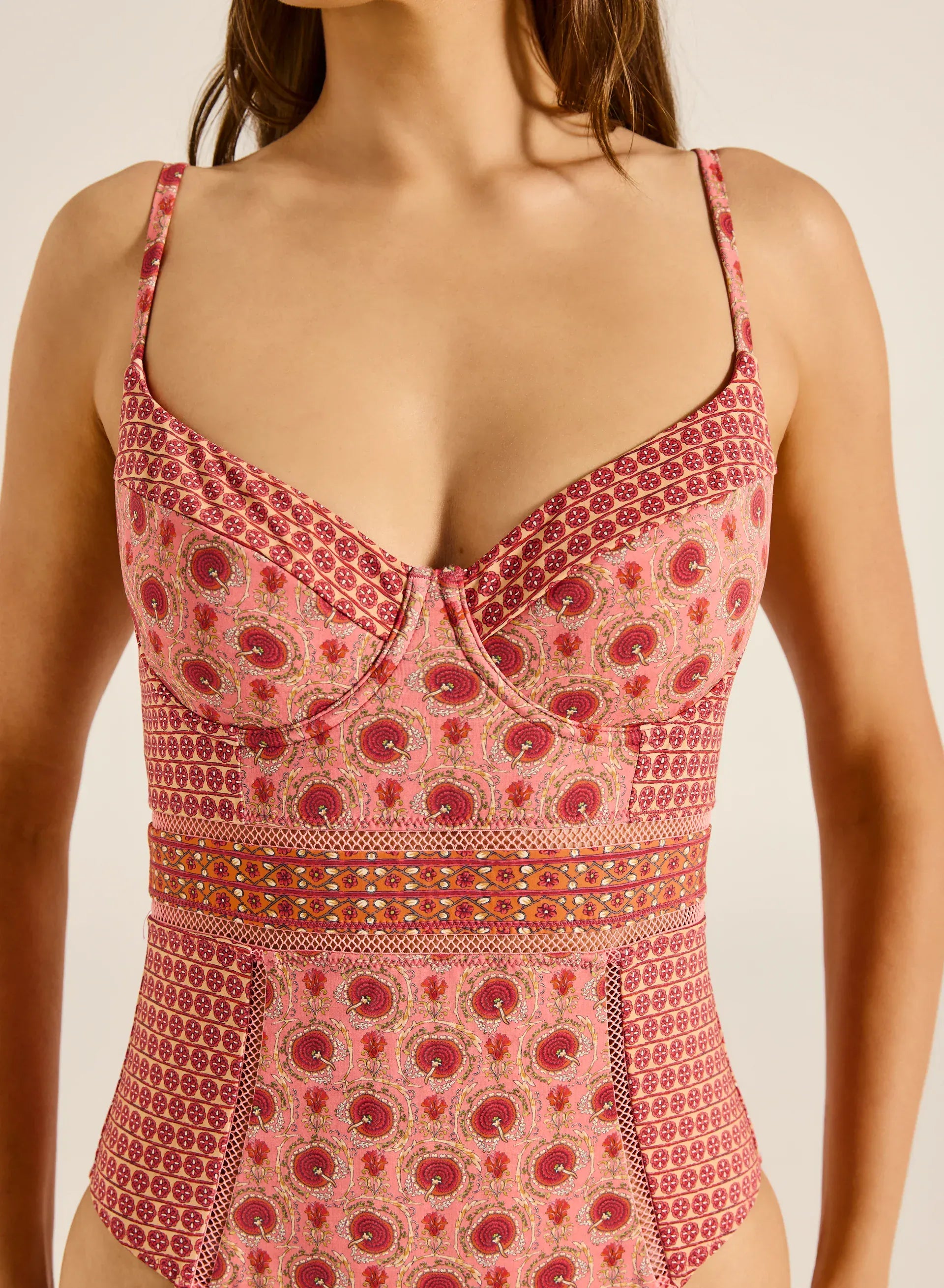 Tigerlily Seafolly Rosellini Cindy One Piece - Candy Seafolly Rosellini Cindy One Piece - Candy Splash Swimwear One Pieces