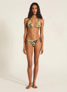 Tigerlily Tara Tri - Haruki Patchwork Tigerlily Swim Classics Tara Tri - Licorice Splash Swimwear Bikini Tops