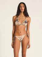 Tigerlily Tara Tri - Murasaki Patchwork Tigerlily Swim Classics Tara Tri - Licorice Splash Swimwear Bikini Tops