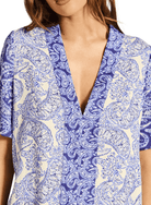 Tigerlily Tigerlily Anja Anastasia Mini Kaftan - Oceania Tigerlily Anja Anastasia Mini Kaftan - Oceania Splash Swimwear Bikini Tops