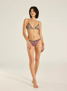 Tigerlily Tigerlily Caya Tara Triangle Bikini Top - Magenta Tigerlily Caya Tara Triangle Bikini Top - Magenta Splash Swimwear Bikini Tops