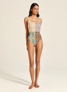 Tigerlily Tigerlily Charli Carmen One Piece Tigerlily Swim Classics Hot Elle One Piece - Licorice Splash Swimwear