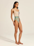 Tigerlily Tigerlily Charli Carmen One Piece Tigerlily Swim Classics Hot Elle One Piece - Licorice Splash Swimwear