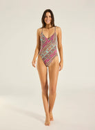 Tigerlily Tigerlily Classics Caya Hot Elle One Piece - Magenta Tigerlily Classics Caya Hot Elle One Piece - Magenta Splash Swimwear One Piece