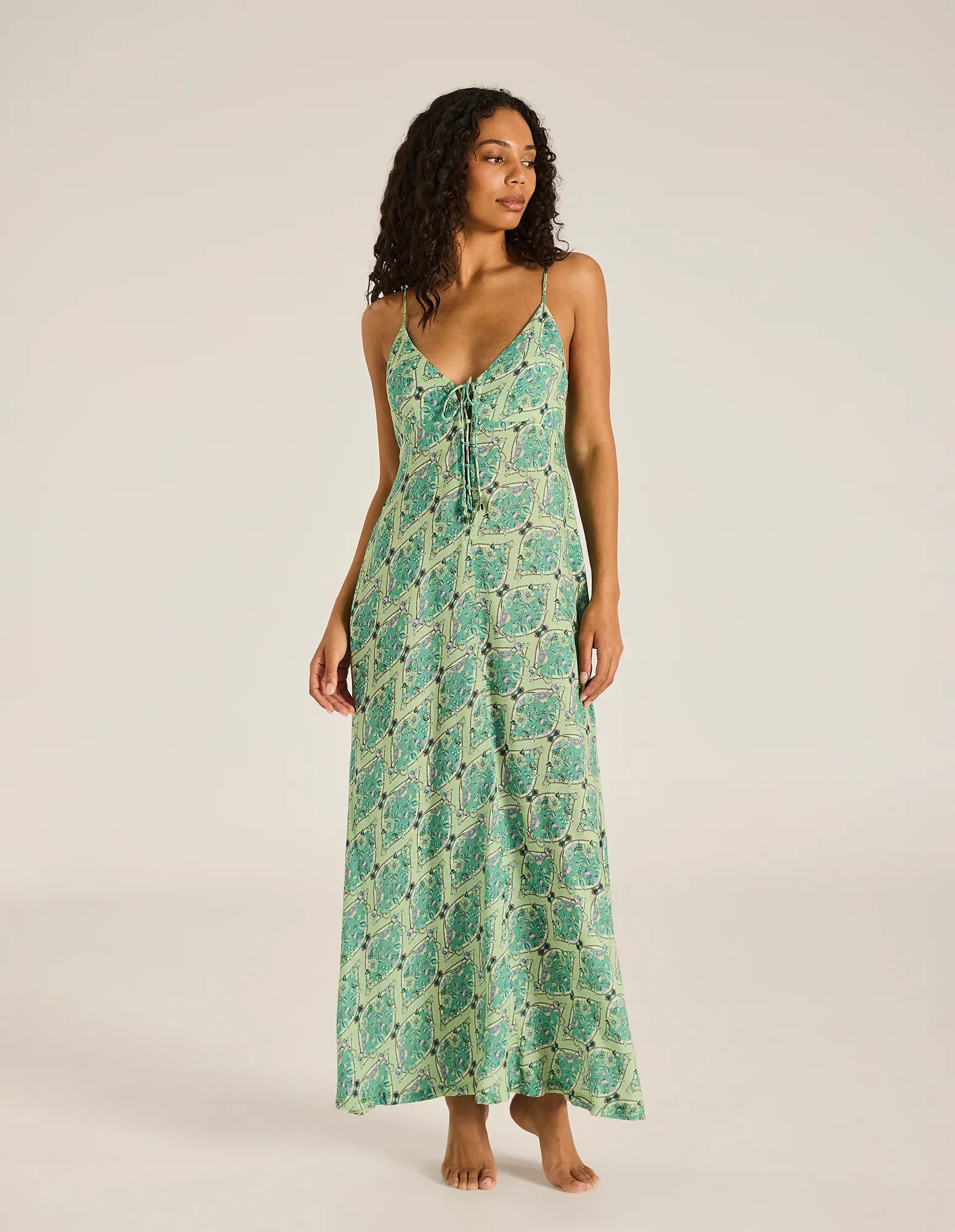 Tigerlily Tigerlily Floriana Ingrid Maxi Dress - Mint Tigerlily Floriana Ingrid Maxi Dress - Mint Splash Swimwear Dresses