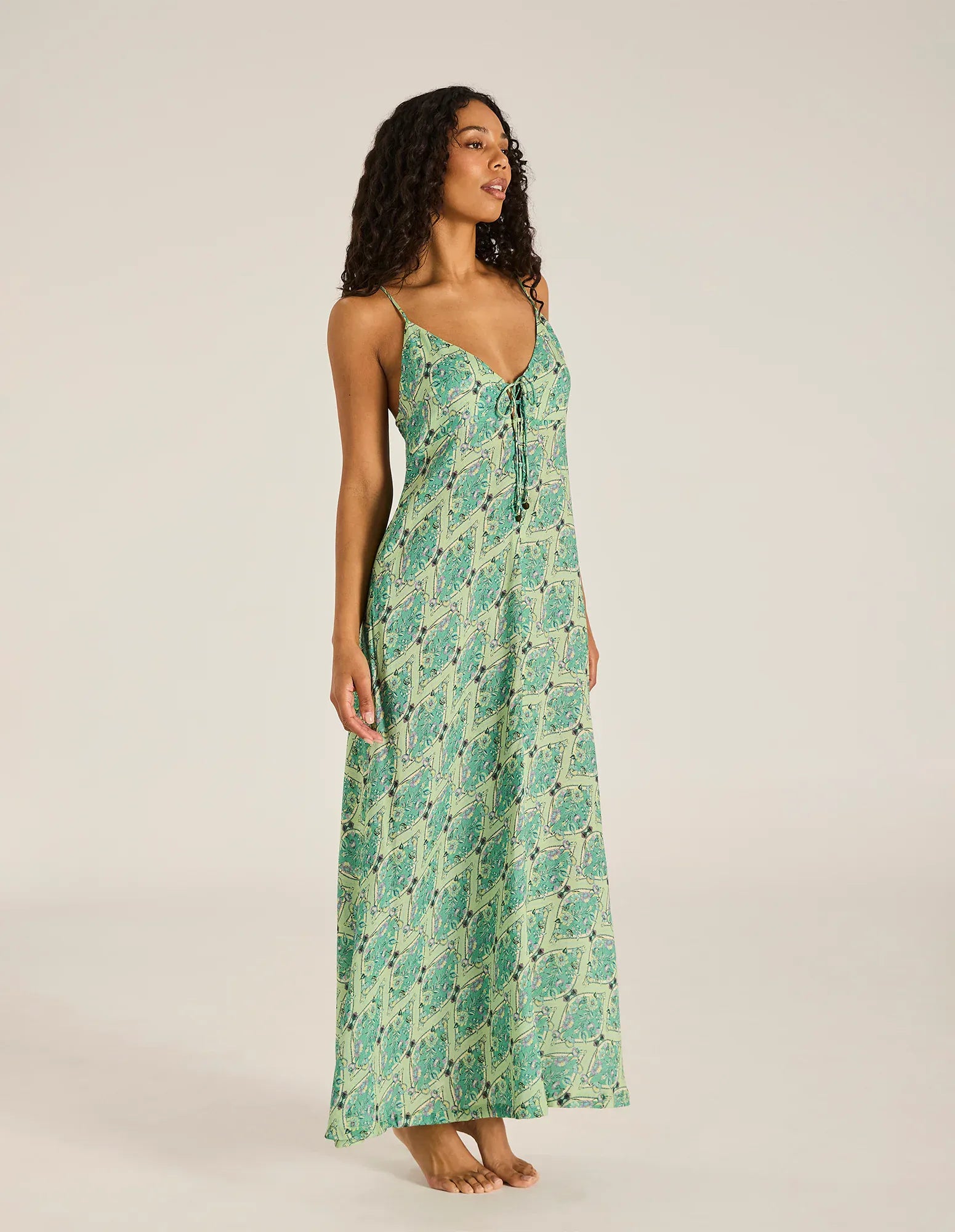 Tigerlily Tigerlily Floriana Ingrid Maxi Dress - Mint Tigerlily Floriana Ingrid Maxi Dress - Mint Splash Swimwear Dresses