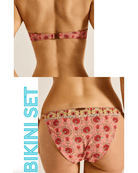 Tigerlily Tigerlily Rossellini Holly Bralette & Miranda Bikini Bottom - Candy Tigerlily Rossellini Holly Bralette & Miranda Bikini Bottom - Candy Splash Swimwear Bikini Set L