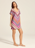 Tigerlily Tigerlily Utopia Lara Mumu - Utopia Stripe Tigerlily Utopia Lara Mumu - Utopia Stripe Splash Swimwear