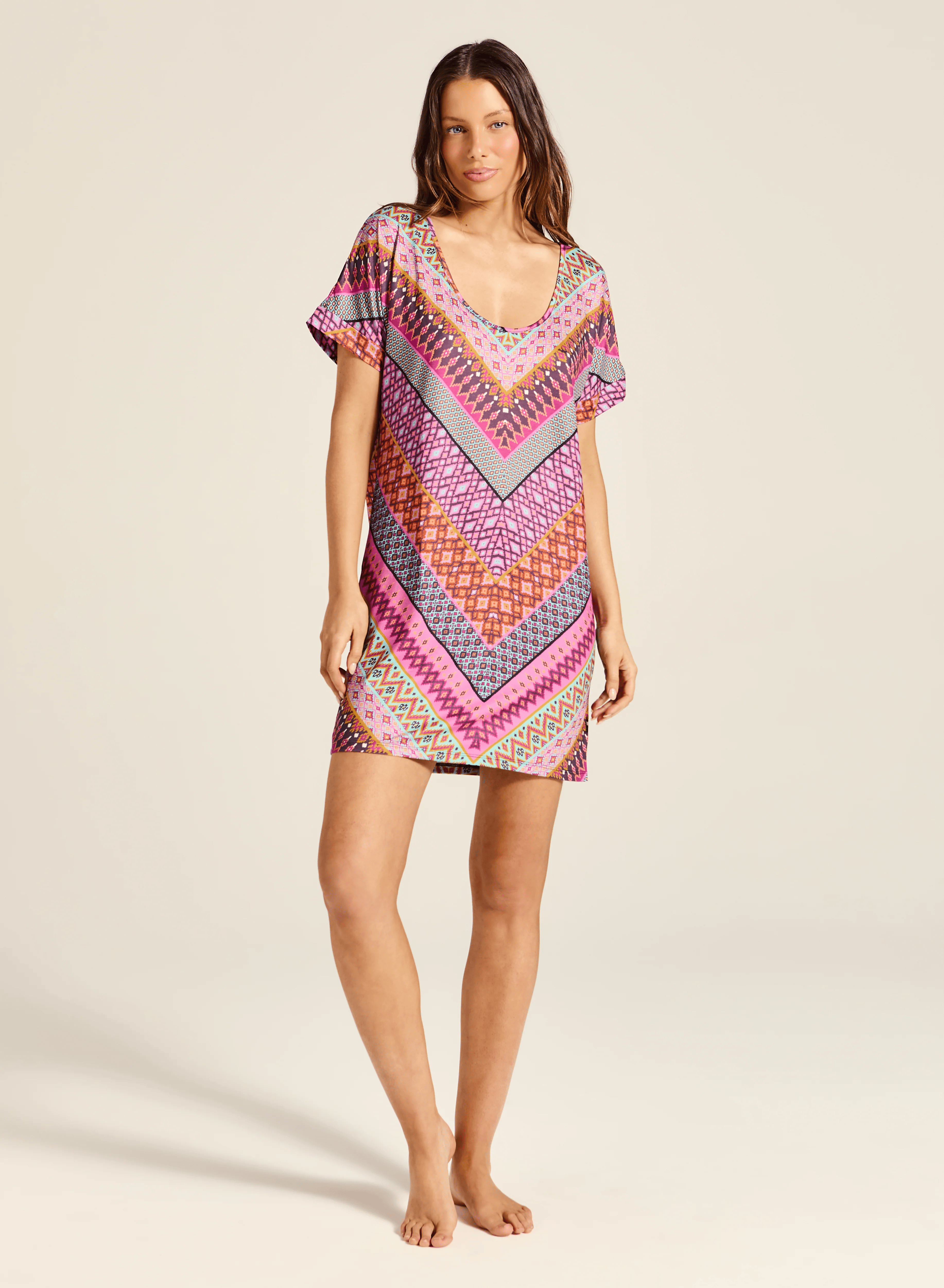 Tigerlily Tigerlily Utopia Lara Mumu - Utopia Stripe Tigerlily Utopia Lara Mumu - Utopia Stripe Splash Swimwear