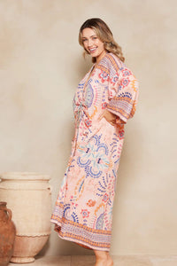 Tigerlily Wandering Folk Alegra Kaftan - Rosa Wandering Folk Alegra Kaftan - Rosa Tigerlily Splash Swimwear Kaftans