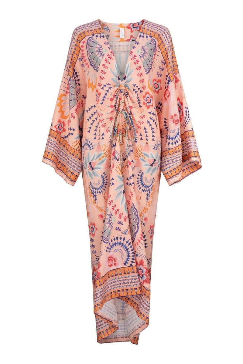 Tigerlily Wandering Folk Alegra Kaftan - Rosa Wandering Folk Alegra Kaftan - Rosa Tigerlily Splash Swimwear Kaftans