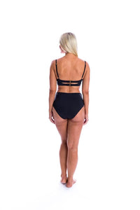 TOGS Black High Waisted Reversible Pant TOGS Black High Waisted Reversible Pant Splash Swimwear Bikini Bottoms