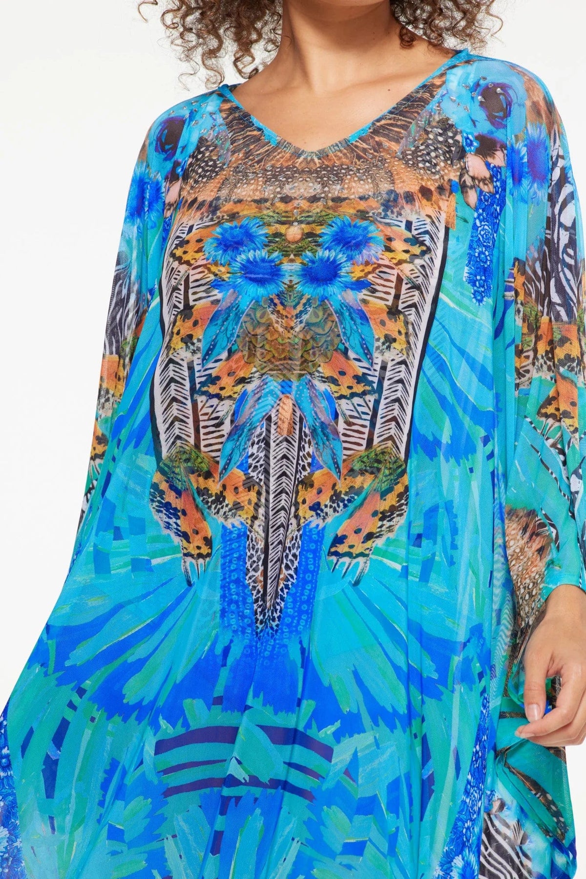 TOGS Florence Mesh Kaftan TOGS Florence Mesh Kaftan Splash Swimwear Dresses