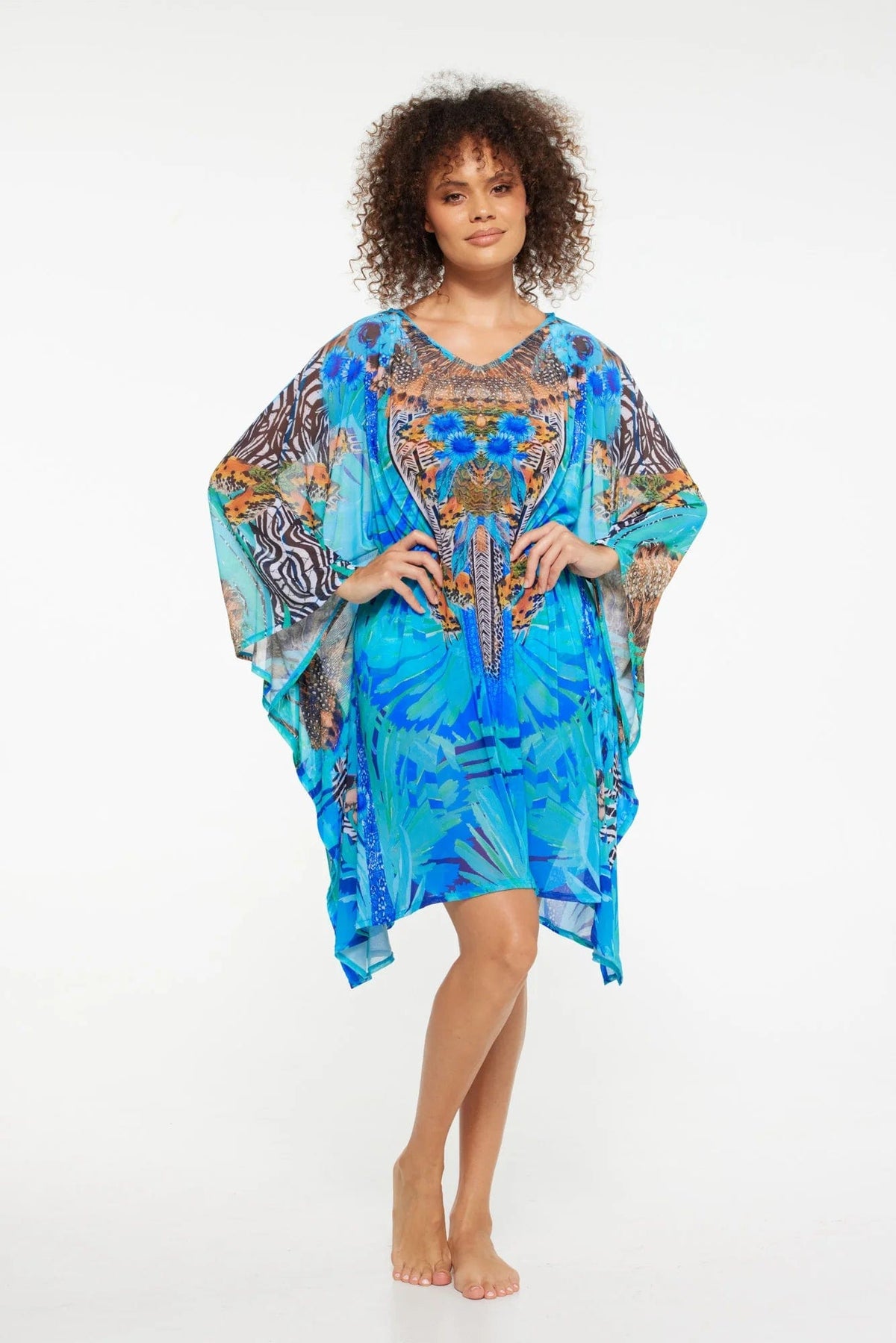 TOGS Florence Mesh Kaftan TOGS Florence Mesh Kaftan Splash Swimwear Dresses