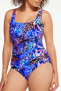 TOGS Jaipur Gathered Square TOGS Jaipur Gathered Square Splash Swimwear One Pieces