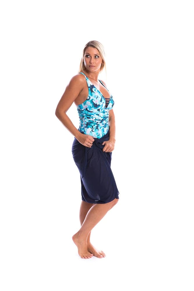 TOGS Mesh Sarong - Navy SN13TH Splash Swimwear Sarongs O/S 9350253000052