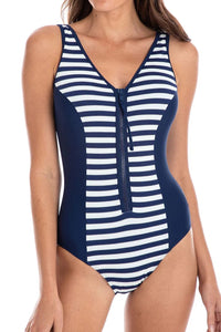 TOGS Portsea V Zipper One Piece Swimsuit TOGS Portsea V Zipper One Piece Swimsuit Splash Swimwear