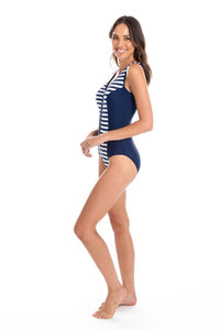 TOGS Portsea V Zipper One Piece Swimsuit TOGS Portsea V Zipper One Piece Swimsuit Splash Swimwear