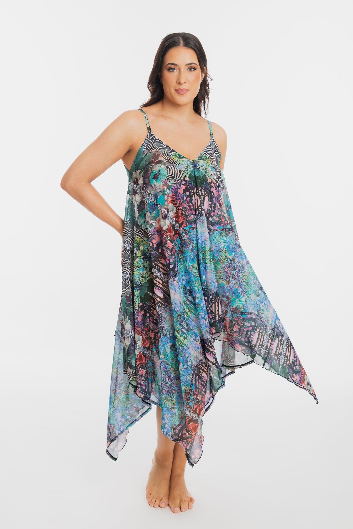 TOGS Togs Gaia Mesh Dress PG37SI-OS Togs Gaia Mesh Dress Splash Swimwear Dresses OS