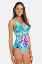 TOGS Togs Granada V Neck Plunge Togs Granada V Neck Plunge Splash Swimwear
