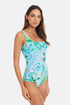 TOGS Togs Lucca Square Neck Togs Lucca Square Neck Splash Swimwear