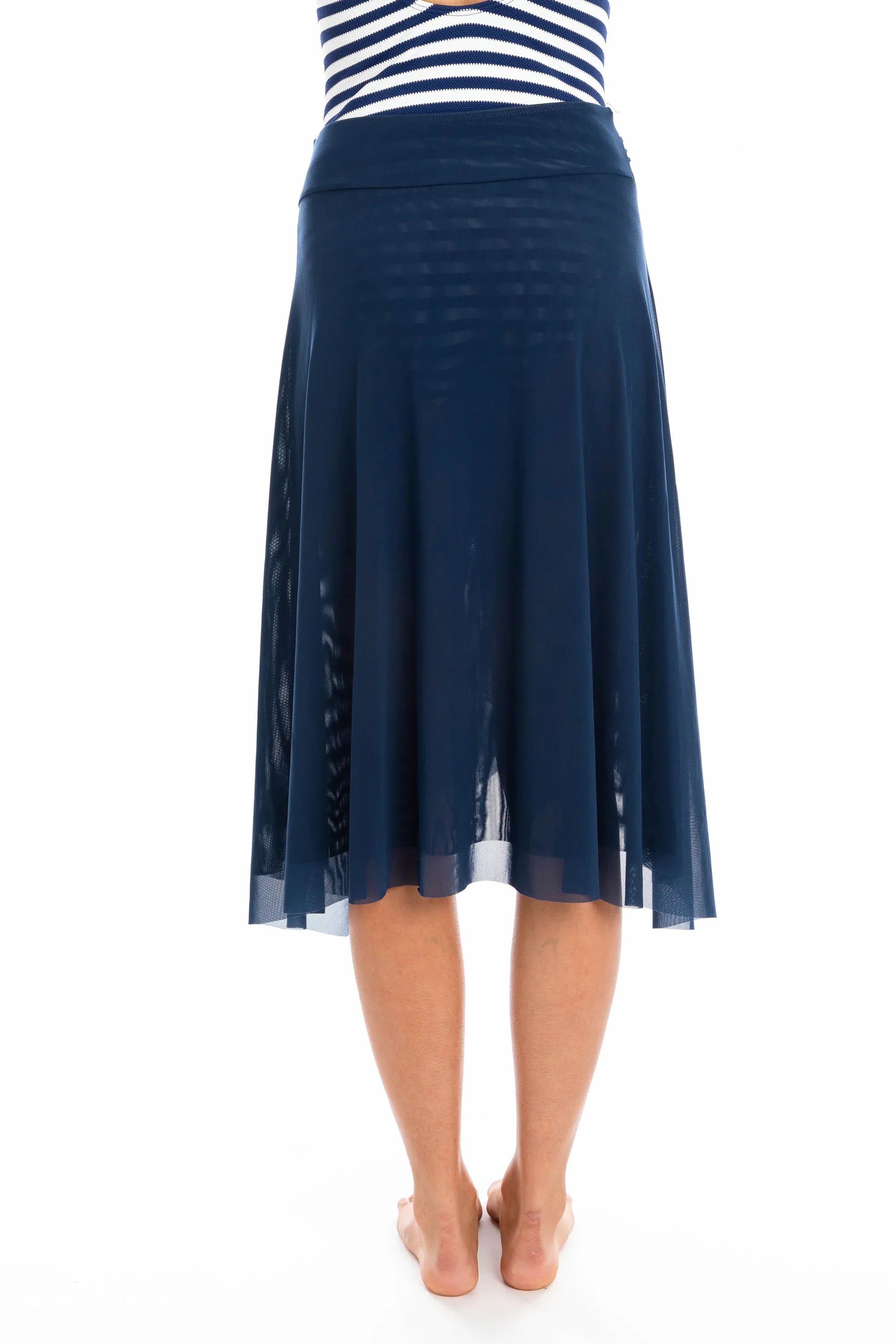 TOGS Togs Navy Mesh Frill Skirt Togs Havana Skort | Australia Splash Swimwear Skorts