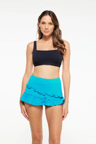 TOGS Togs Skort - Aqua Togs Skort - Cobalt | Australia Splash Swimwear Bikini Bottoms
