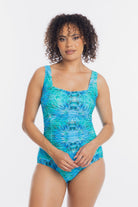 TOGS Togs Ulysses Gathered Square One Piece Togs Ulysses Gathered Square One Piece Splash Swimwear One Piece