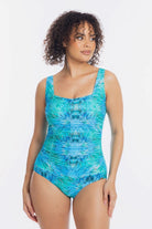 TOGS Togs Ulysses Gathered Square One Piece Togs Ulysses Gathered Square One Piece Splash Swimwear One Piece