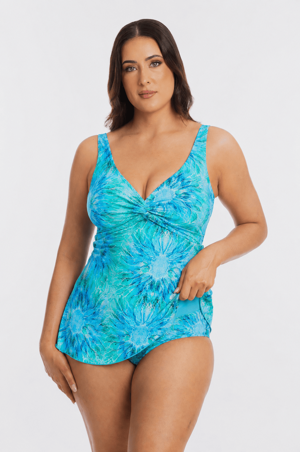 TOGS Togs Ulysses Swimdress Twist Togs Ulysses Swimdress Twist Splash Swimwear Swim Dress