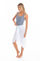 TOGS Togs White Mesh Frill Skirt Togs White Mesh Frill Skirt Splash Swimwear Skirts