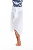 TOGS Togs White Mesh Frill Skirt Togs White Mesh Frill Skirt Splash Swimwear Skirts