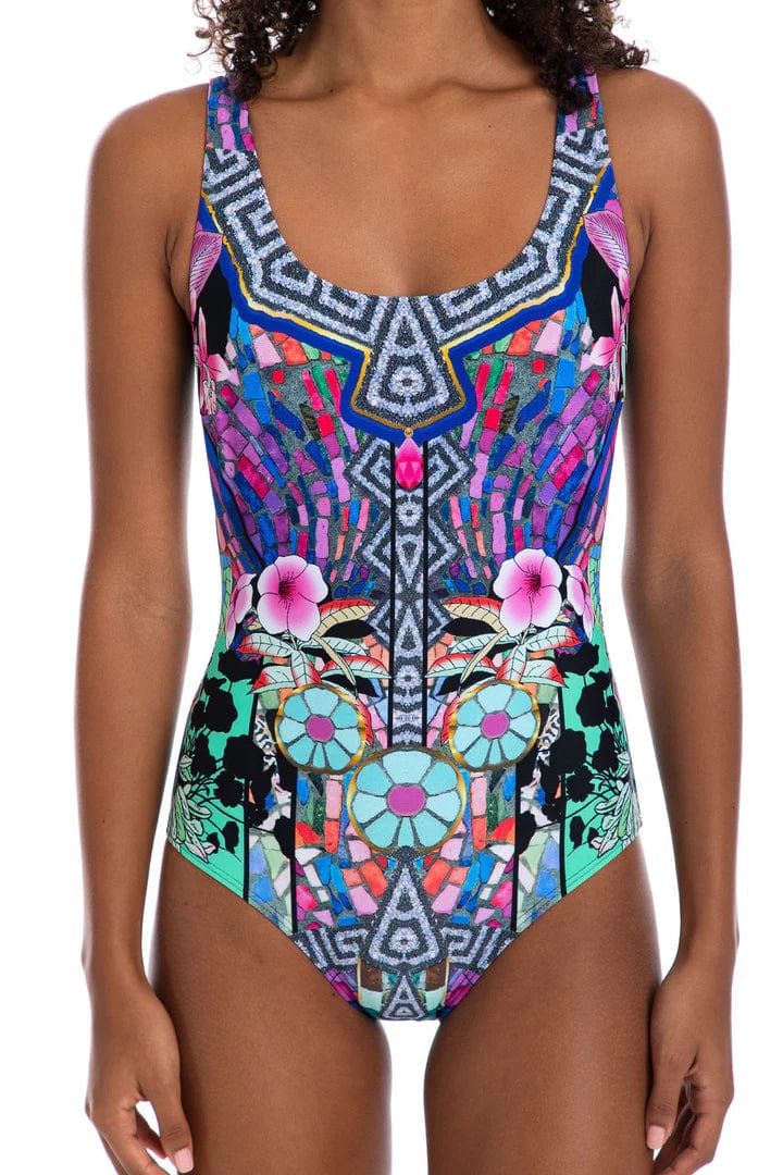 TOGS Verona French Square One Piece Swimsuit TOGS Verona French Square One Piece Swimsuit Splash Swimwear