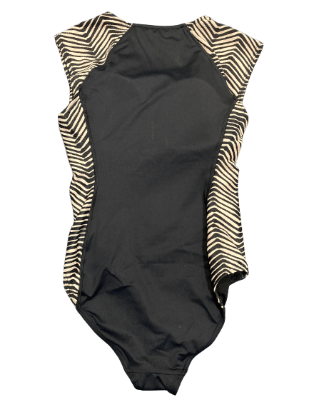 Tidal Wave Cap Sleeve Surf Suit - Black/ Tan - Baku - Splash Swimwear  - Baku, Oct23, rashies & sunsuits, women swimwear - Splash Swimwear 