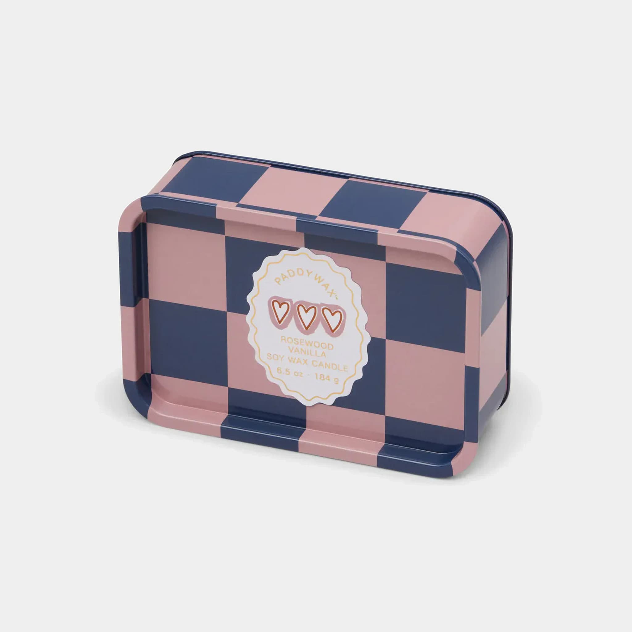Paddywax Adopo 6.5 oz Printed Tin Hearts Candle - Rosewood & Vanilla Paddywax - Adopo 6.5 oz Printed Tin Hearts Candle - Rosewood & Vanilla Splash Swimwear Accessories