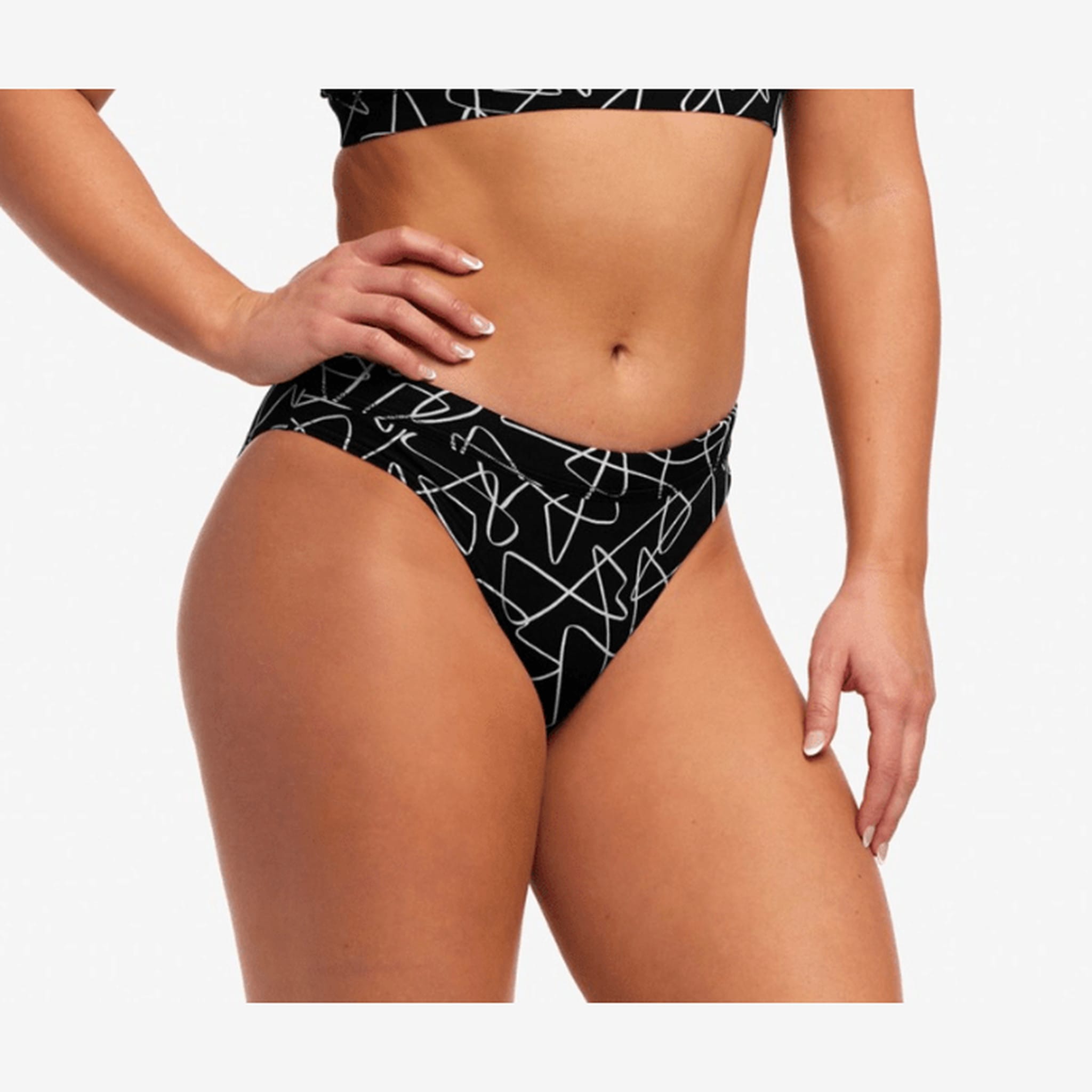 Funkita Bikini Bottoms Ladies Sports Brief - Texta Mess
